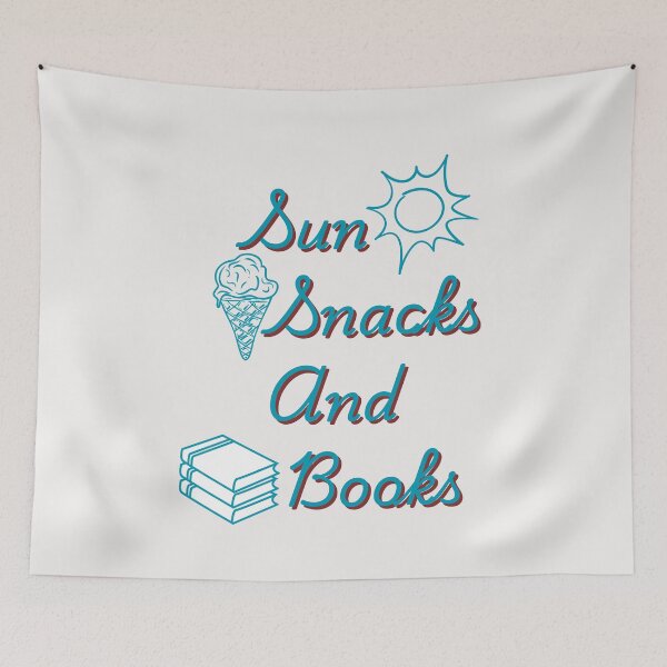 Artikelvorschau, Sonne, Snacks und Bücher entworfen und verkauft von HoppingCreation.