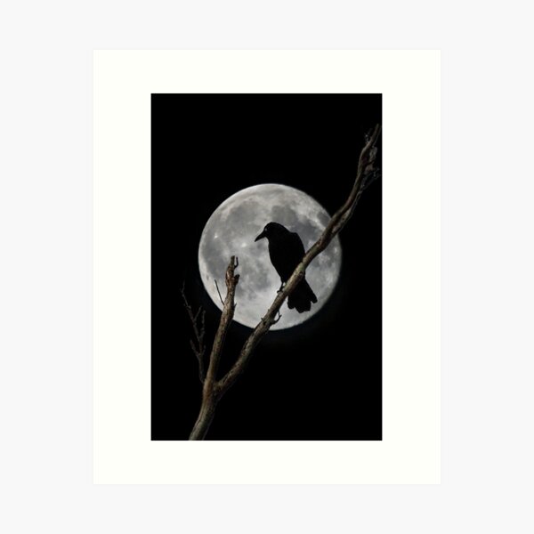 Crow's Moon Art Print