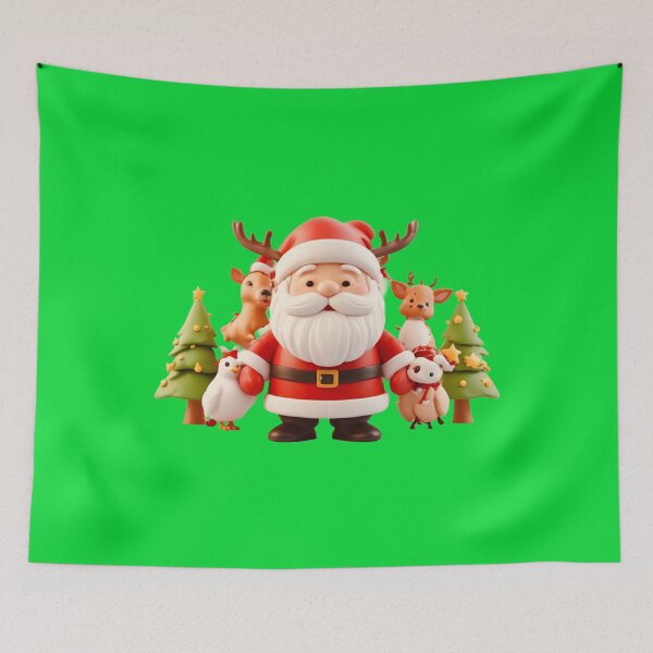 Item preview, Deep colors Santa reindeer with dove love designed and sold by Jsw-speedartja.