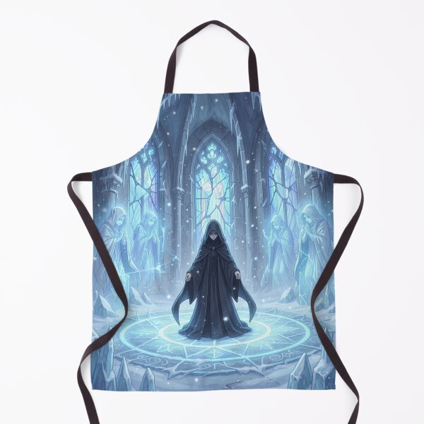 Item preview, Dark Fantasy Sorceress Ice Magic Graphic Art Print designed and sold by tim tal.