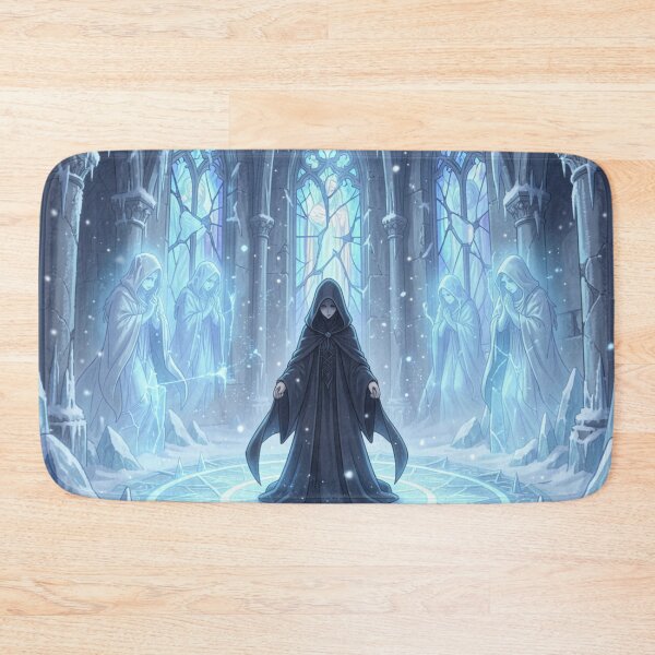 Item preview, Dark Fantasy Sorceress Ice Magic Graphic Art Print designed and sold by tim tal.