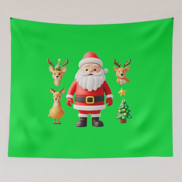 Item preview, Deep colors Santa reindeer with dove love designed and sold by Jsw-speedartja.