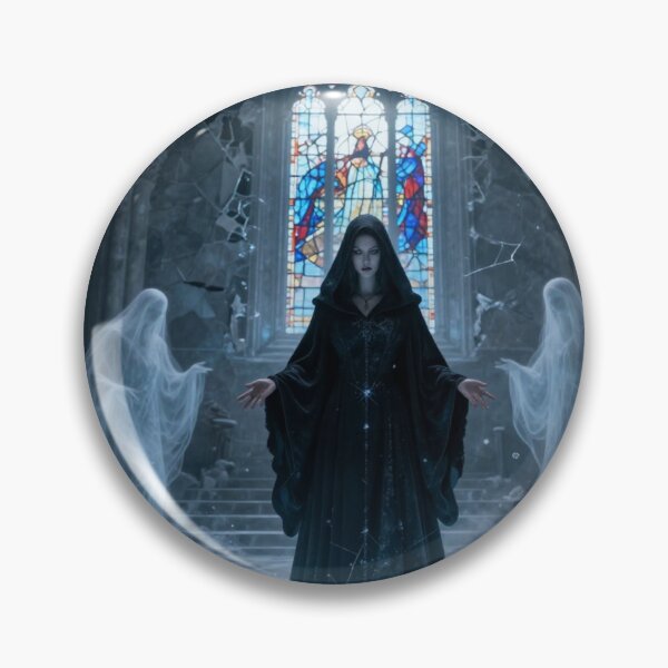 Item preview, Dark Fantasy Sorceress Ice Magic Graphic Art Print designed and sold by tim tal.