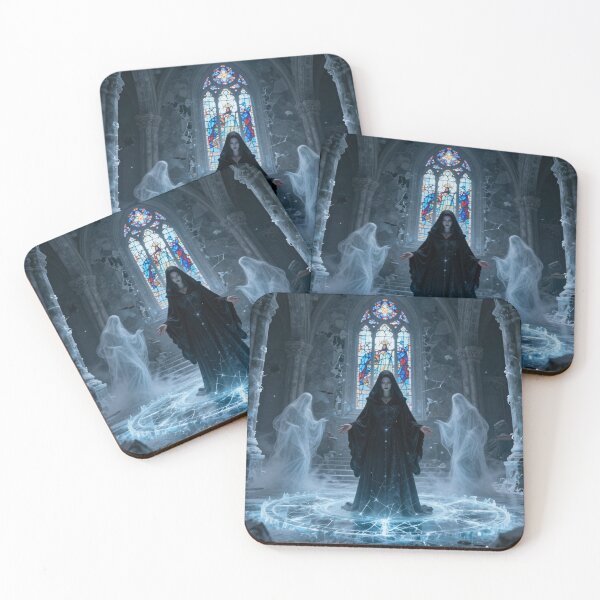 Item preview, Dark Fantasy Sorceress Ice Magic Graphic Art Print designed and sold by tim tal.