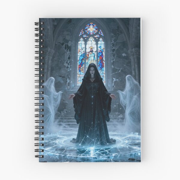 Item preview, Dark Fantasy Sorceress Ice Magic Graphic Art Print designed and sold by tim tal.