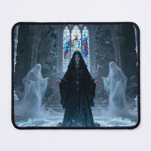 Item preview, Dark Fantasy Sorceress Ice Magic Graphic Art Print designed and sold by tim tal.