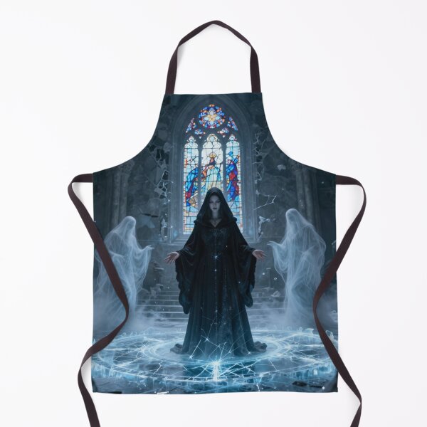Item preview, Dark Fantasy Sorceress Ice Magic Graphic Art Print designed and sold by tim tal.