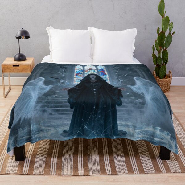 Item preview, Dark Fantasy Sorceress Ice Magic Graphic Art Print designed and sold by tim tal.