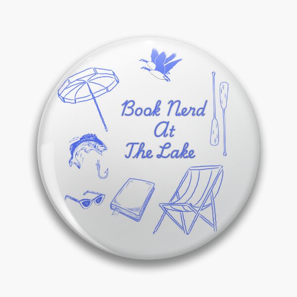 Item preview, Book Nerd At The Lake designed and sold by HoppingCreation.