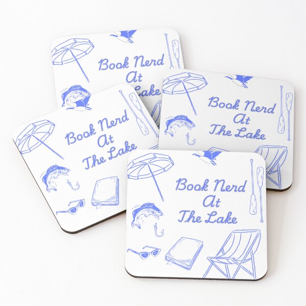 Item preview, Book Nerd At The Lake designed and sold by HoppingCreation.