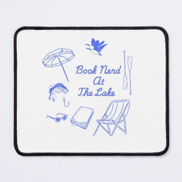 Item preview, Book Nerd At The Lake designed and sold by HoppingCreation.