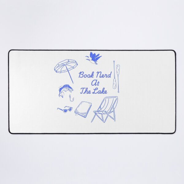 Item preview, Book Nerd At The Lake designed and sold by HoppingCreation.
