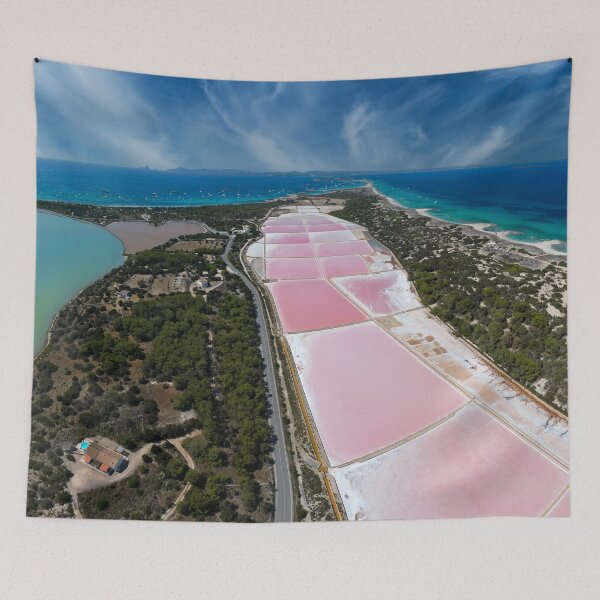 Item preview, Formentera Salt Flats Panorama designed and sold by Droneformentera.