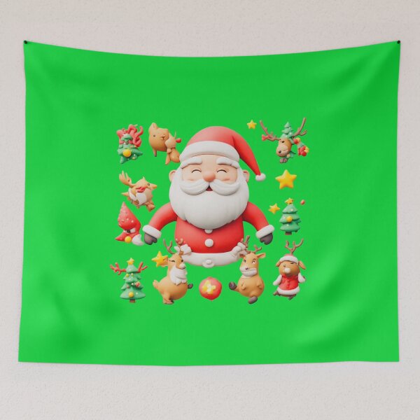 Item preview, Deep colors Santa reindeer with dove love designed and sold by Jsw-speedartja.