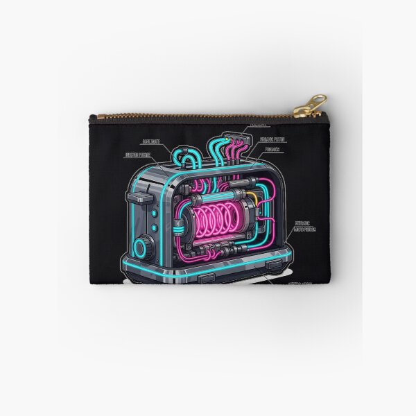 Item preview, Cyberpunk Industrial Toaster Technical Schematic Art designed and sold by MarVan-Prints.