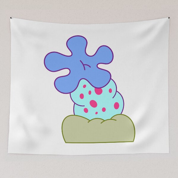Item preview, Bikini Botton BLUE FLOWER 4 - SpongeBob designed and sold by DibujandoPorfa.
