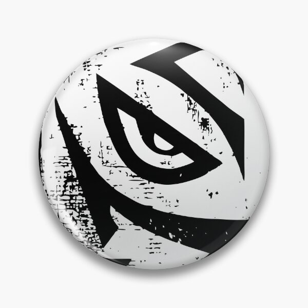 Item preview, White Tribal Animal Eye in Linocut designed and sold by SO-CHAOS.