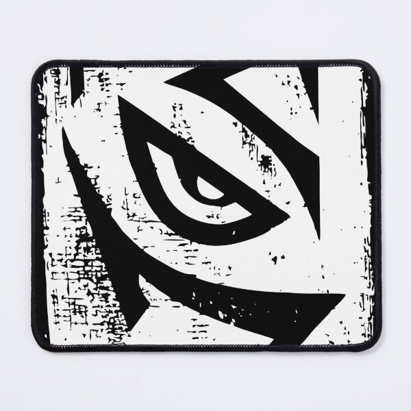 Item preview, White Tribal Animal Eye in Linocut designed and sold by SO-CHAOS.