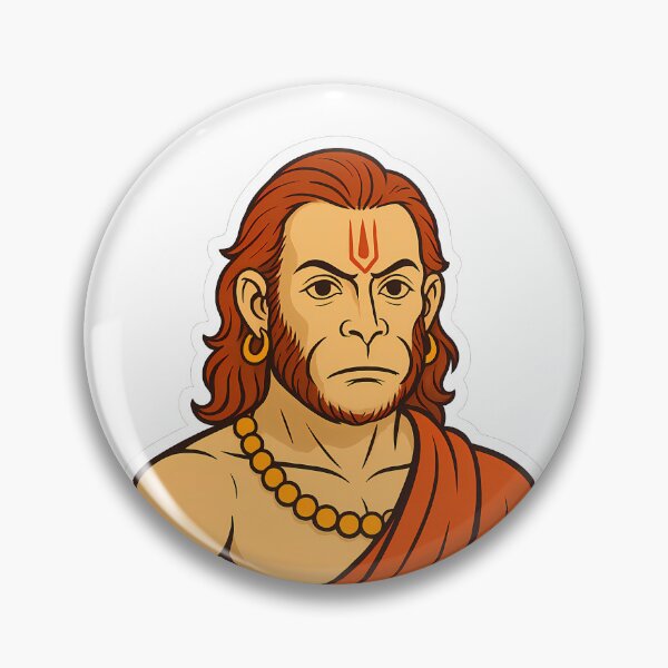 Item preview, Lord Hanuman Graphic Art - Divine Vector Illustration designed and sold by ExploreAura Studio.