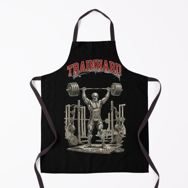 Item preview, TrainHard Skull Overhead Press – Hardcore Gym Warrior Artwork designed and sold by TrainHardCo.