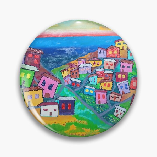 Item preview, View towards the sea and hills of Valparaíso, Chile. designed and sold by GRIDADIS-GRIDART.