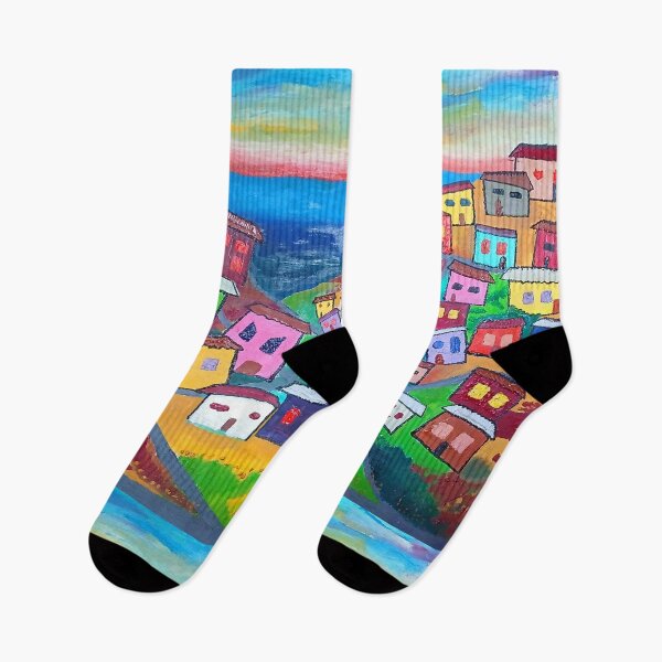 Item preview, View towards the sea and hills of Valparaíso, Chile. designed and sold by GRIDADIS-GRIDART.