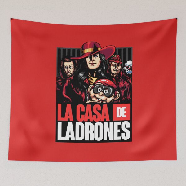 Item preview, La Casa de Ladrones - Famous Fictional Thieves Parody designed and sold by MrGlayga.