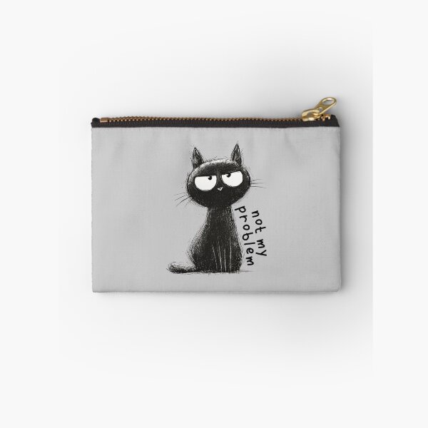 Item preview, Funny Black Cat - Not My Problem designed and sold by TherezaDesign.