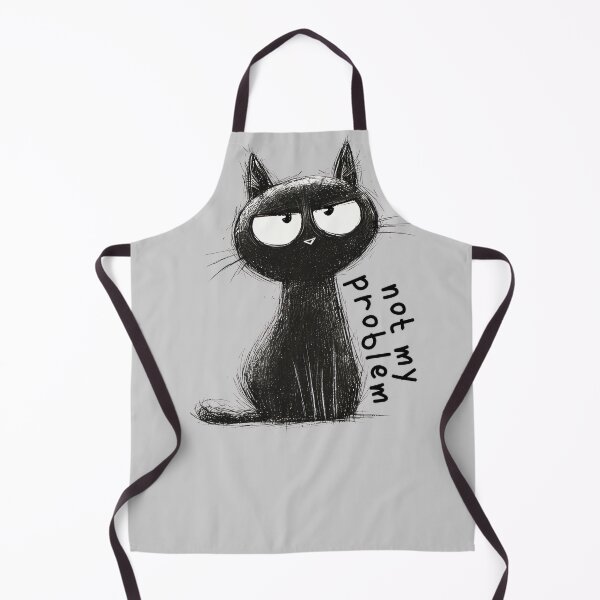 Item preview, Funny Black Cat - Not My Problem designed and sold by TherezaDesign.