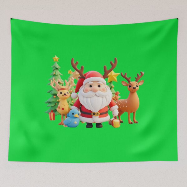 Item preview, Deep colors Santa reindeer with dove love designed and sold by Jsw-speedartja.