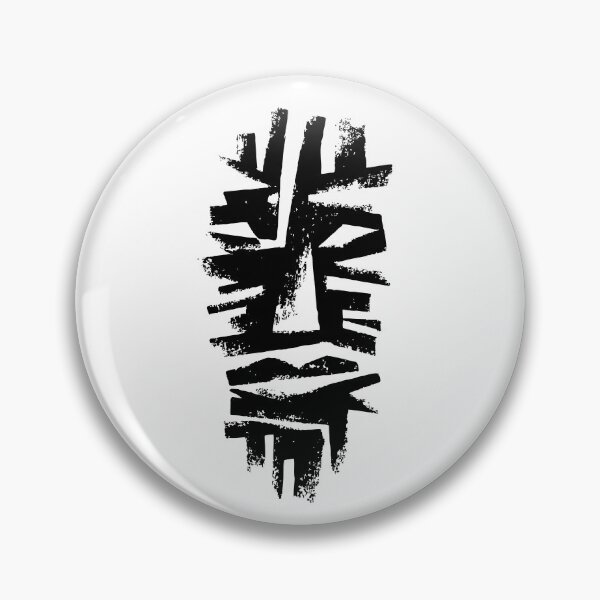 Item preview, Tribal mask of the ancient echo in linocut designed and sold by SO-CHAOS.