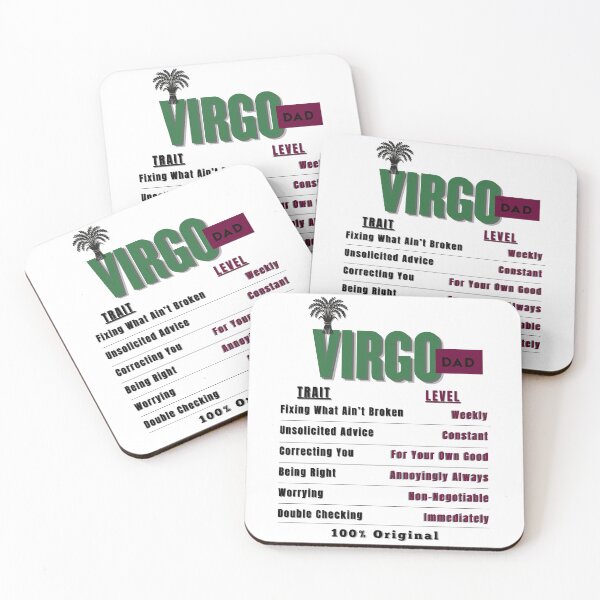 Item preview, Virgo Dad Traits - Humorous Zodiac Father's Day Gift designed and sold by ZenWealthDesign.