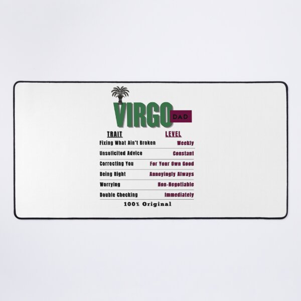 Item preview, Virgo Dad Traits - Humorous Zodiac Father's Day Gift designed and sold by ZenWealthDesign.