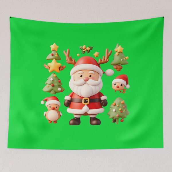 Item preview, Deep colors Santa reindeer with dove love designed and sold by Jsw-speedartja.