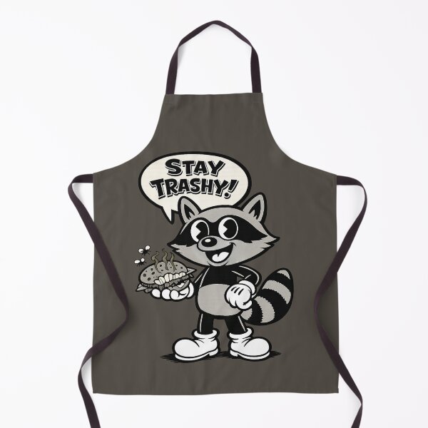 Item preview, Dirty Mike Stay Trashy Retro Raccoon Cartoon Style Graphic designed and sold by SeriouslyArtistical.