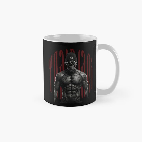 Item preview, TrainHard Dark Skull Warrior – What About You? Fitness Artwork designed and sold by TrainHardCo.