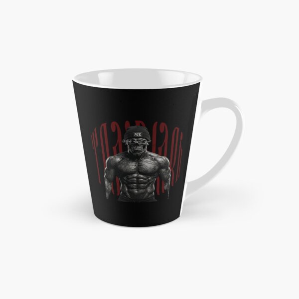 Item preview, TrainHard Dark Skull Warrior – What About You? Fitness Artwork designed and sold by TrainHardCo.