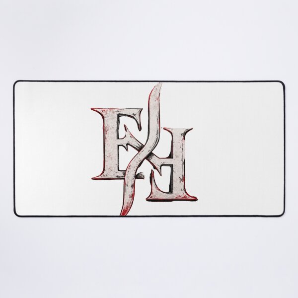 Item preview, Anime Samurai EH Emblem | Japanese Warrior Monogram Cyber Katana Design designed and sold by Joyfulfabric.