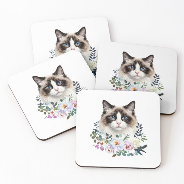 Item preview, Watercolor Ragdoll Cat designed and sold by Liededrom..
