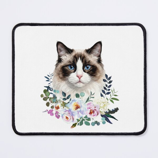 Item preview, Watercolor Ragdoll Cat designed and sold by Liededrom..