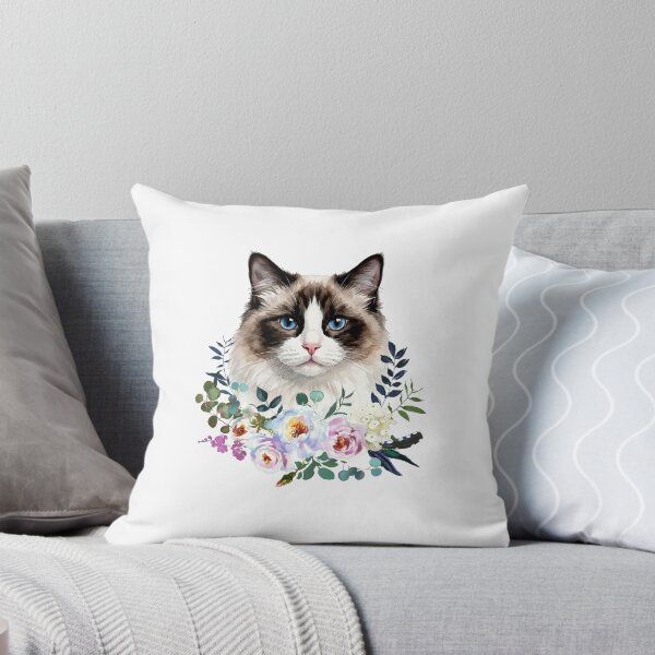 Item preview, Watercolor Ragdoll Cat designed and sold by Liededrom..