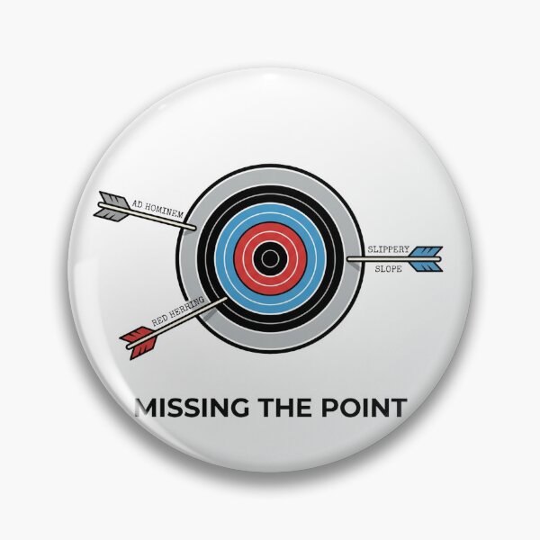 Item preview, Minimalist Missing the Point Logical Fallacy designed and sold by DuckOddity.