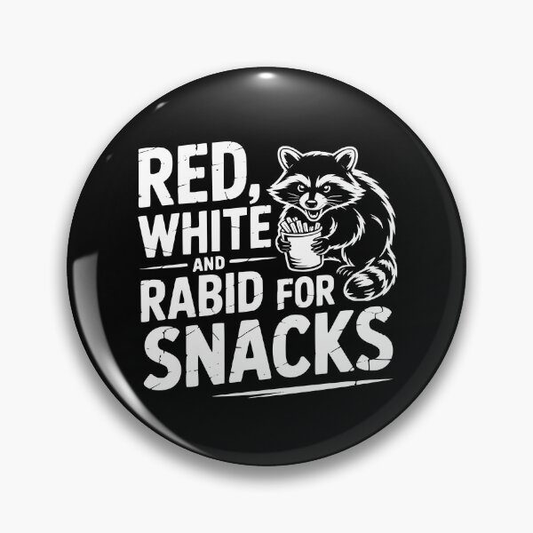 Item preview, Red White And Rabid For Snacks designed and sold by theartfulaspie.
