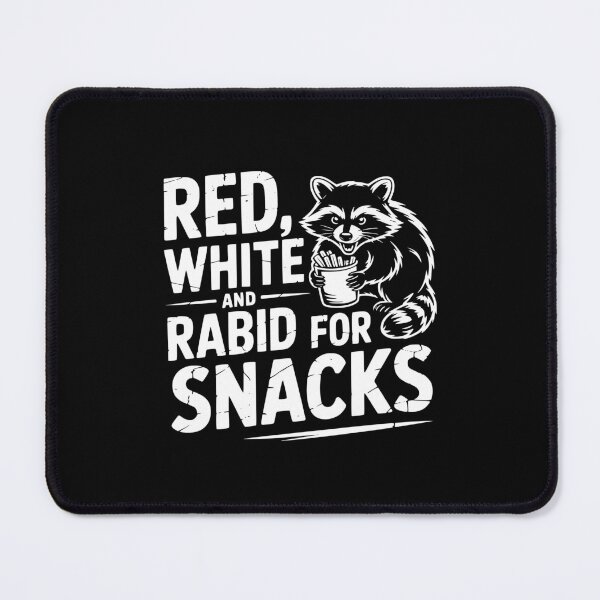 Item preview, Red White And Rabid For Snacks designed and sold by theartfulaspie.
