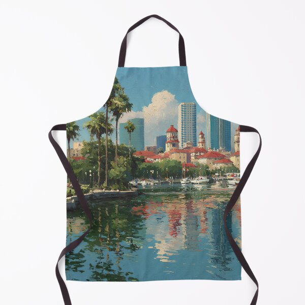 Item preview, Tampa Florida Skyline Waterfront Art Print designed and sold by daila70.
