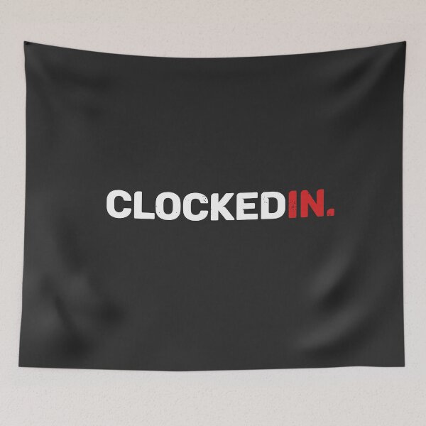 Item preview, Clocked In Minimalist Nurse Hat Black Red designed and sold by KiwyStudio.