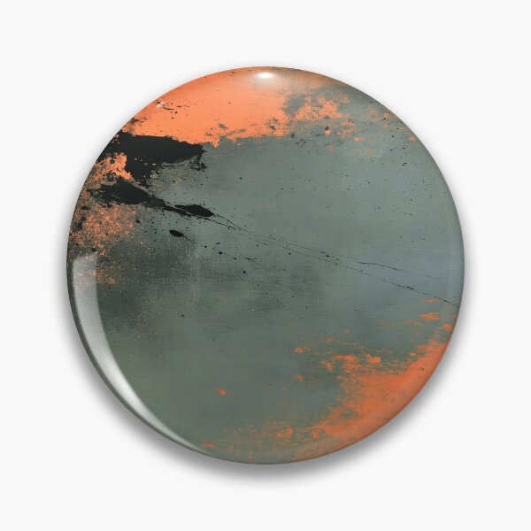 Artikelvorschau, Moody Teal & Ember Abstract Nr. 3 | Strukturierte Kunst entworfen und verkauft von SlowRegardArt.