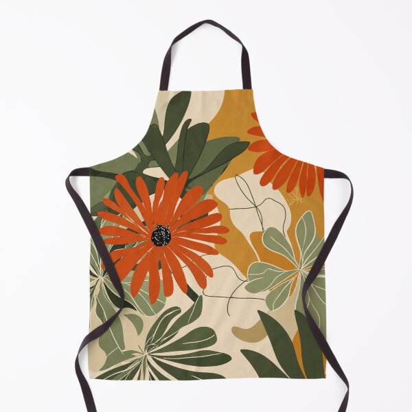 Item preview, Boho Tropical Red Flower Botanical Illustration – Earthy Floral Art Print designed and sold by Oraibi.
