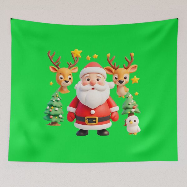 Item preview, Deep colors Santa reindeer with dove love designed and sold by Jsw-speedartja.