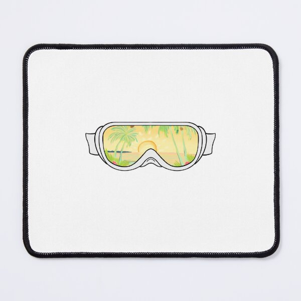 Item preview, White goggles green tint designed and sold by Designsbyleahhh.